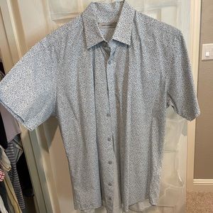 Mens James Campbell button down short sleeve shirt